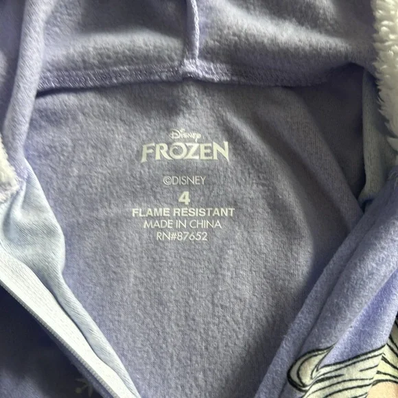 Frozen Elsa and Anna one piece costume/pajamas Size 4. NWT. - Picture 7 of 8